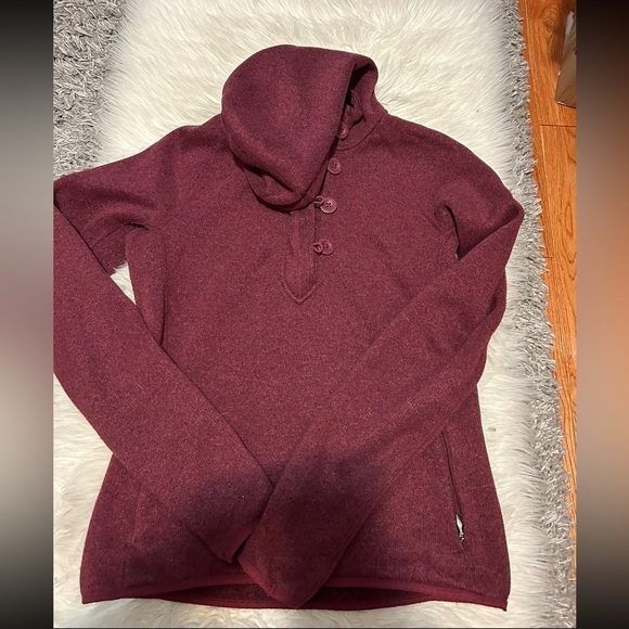 The North Face Tops - Burgundy Cowl Neck Sweater
